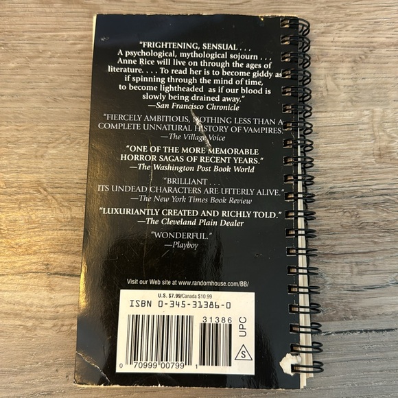 Secret Journal “The Vampire Lestat” 📚 Handmade journal from an old book - Picture 6 of 7